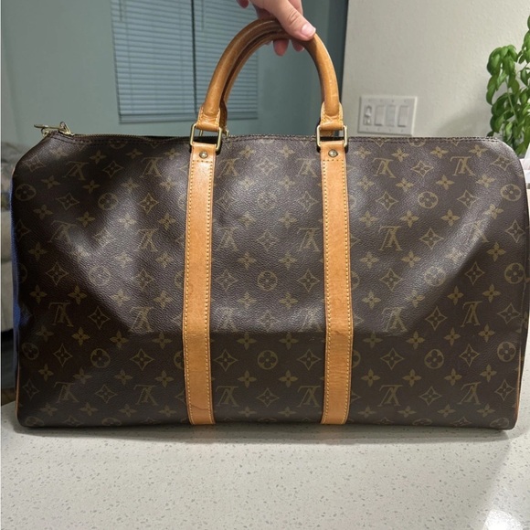 Louis Vuitton Keepall Bandouliere 50 Monogram Canvas Duffel Bag - Picture 1 of 14